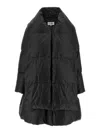 Mm6 Maison Margiela Mm6 By Maison Margiela Short Asymmetrical Down Jacket In Polyamide In Black