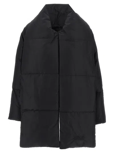 Mm6 Maison Margiela Scarf Down Jacket Puffer Jackets Black