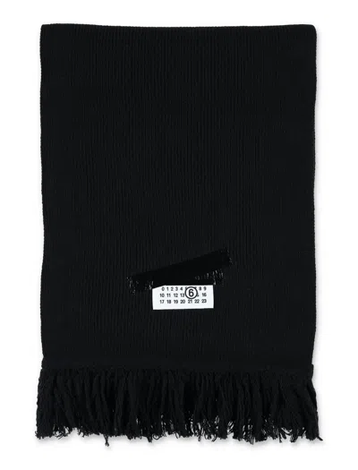 Mm6 Maison Margiela Scarfs Black