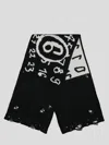 Mm6 Maison Margiela Numbers-motif Virgin Wool Scarf In Multicolor