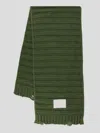 Mm6 Maison Margiela Logo-print Knitted Scarf In Multicolor