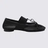 Mm6 Maison Margiela Mesh Anatomic Numeric Ballerina Flats In Black