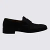 Mm6 Maison Margiela Tabi Leather Slip-on Shoes In Black