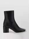 Mm6 Maison Margiela Mm6 By Maison Margiela Black Leather Ankle Booties In Black