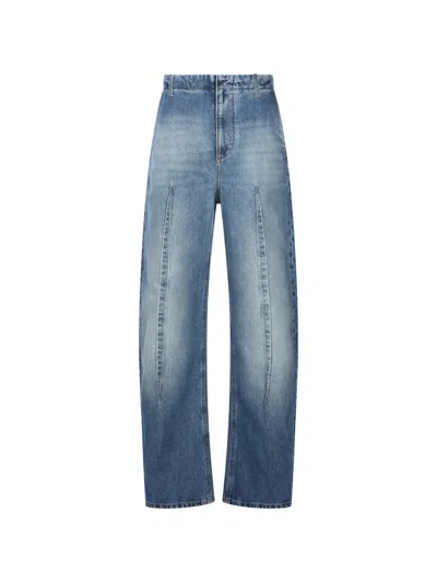 Mm6 Maison Margiela Seam-detail Straight-leg Jeans In Blue