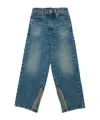 Mm6 Maison Margiela Shaded Regular Jeans With Split In Multi