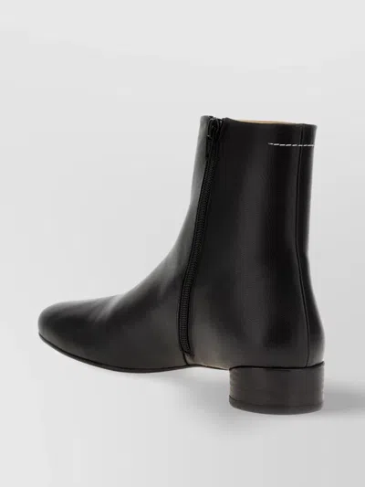 Mm6 Maison Margiela Shaped Toe Ankle Boots