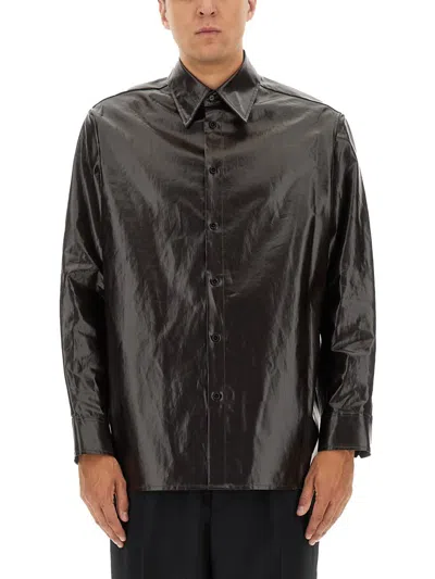 MM6 MAISON MARGIELA MM6 MAISON MARGIELA SHINY LINEN SHIRT