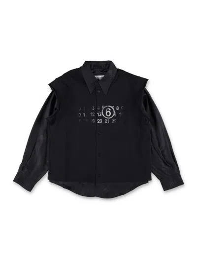 Mm6 Maison Margiela Kids' Shirt In Black