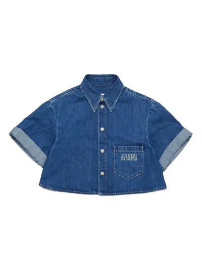 Mm6 Maison Margiela Kids' Shirt In Blue
