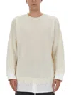 Mm6 Maison Margiela Mm6 By Maison Margiela Shirt Bottom Sweater In Beige