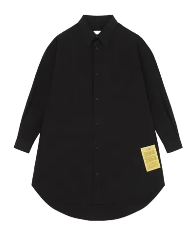 Mm6 Maison Margiela Shirt Dress In Black