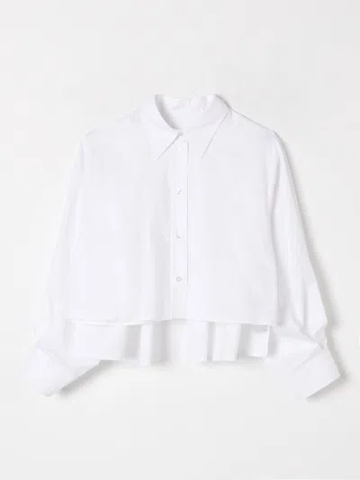 MM6 MAISON MARGIELA SHIRT MM6 MAISON MARGIELA KIDS COLOR WHITE,G47479001