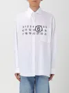 Mm6 Maison Margiela Asymmetric Panelled Shirt In White
