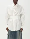 Mm6 Maison Margiela "taped" Shirt In White
