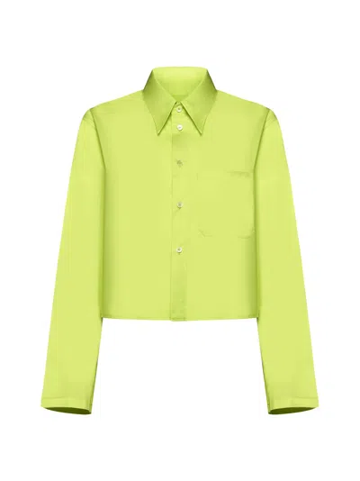 Mm6 Maison Margiela Shirt In Neon Green