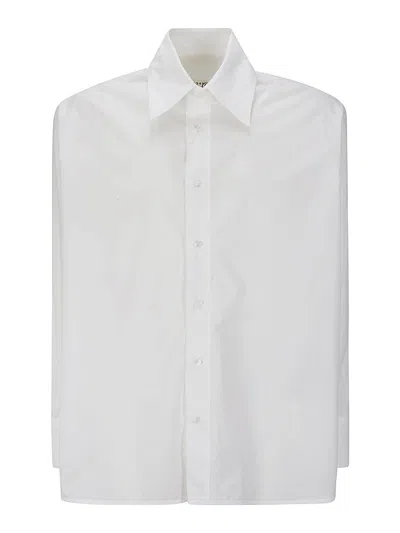 Mm6 Maison Margiela Shirt With Logo In White