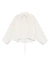Mm6 Maison Margiela Mm6 By Maison Margiela Cropped White Shirt In White