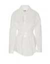 Mm6 Maison Margiela Mm6 By Maison Margiela Tailored Cotton Poplin Shirt In White