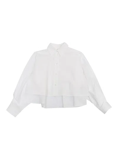 Mm6 Maison Margiela Kids' Shirts In White