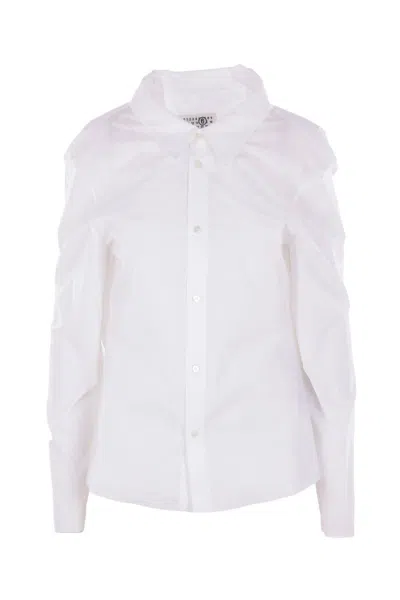 Mm6 Maison Margiela Shirts In White