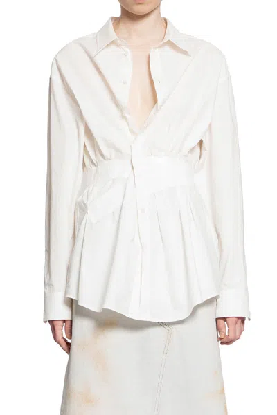 Mm6 Maison Margiela Shirts In White