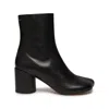 Mm6 Maison Margiela Mm6 By Maison Margiela Ankle Boots With Distinctive Seam Detail And Block Heel In Black