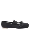 Mm6 Maison Margiela Anatomic Ballet Flats Black In Black