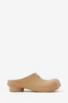 Mm6 Maison Margiela Camel Rubber Anatomic Slippers In Brown