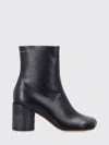 Mm6 Maison Margiela Anatomic Square Toe Zipped Boots In Multi