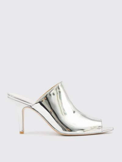 MM6 MAISON MARGIELA HEELED SANDALS MM6 MAISON MARGIELA WOMAN COLOR SILVER,H10459097