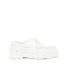 Mm6 Maison Margiela X Dr. Martens Leather Moccasin Loafers In White