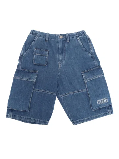 Mm6 Maison Margiela Short Pants In Blue