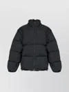 Mm6 Maison Margiela Short Puffer Jacket High Collar In Black