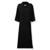 Mm6 Maison Margiela Short-sleeve Belted Coat In Black