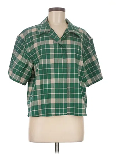 Pre-owned Mm6 Maison Margiela Short Sleeve Blouse In Green