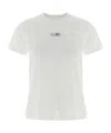 Mm6 Maison Margiela Short-sleeve Crewneck T-shirt In White