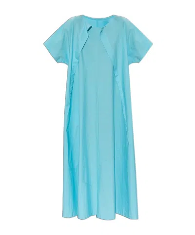 Mm6 Maison Margiela Cotton Maxi Dress In Blue