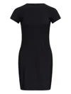 Mm6 Maison Margiela Short-sleeve Mini Dress In Black