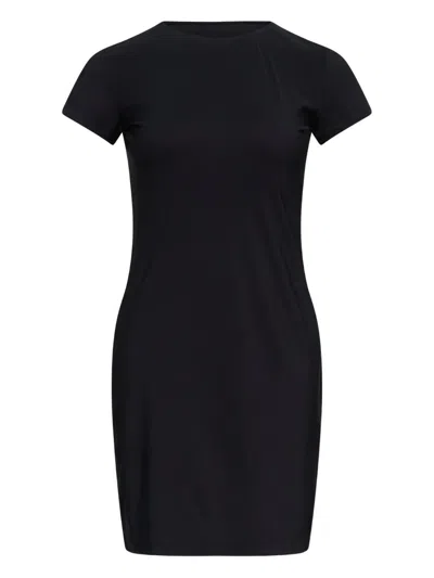 Mm6 Maison Margiela Short-sleeve Mini Dress In Black