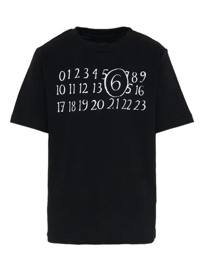 Mm6 Maison Margiela Kids' Short-sleeve T-shirt In Black