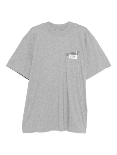 Mm6 Maison Margiela Short Sleeve T-shirt In Gray