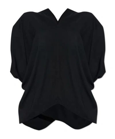 MM6 MAISON MARGIELA MM6 MAISON MARGIELA SHORT SLEEVE V-NECK TOP