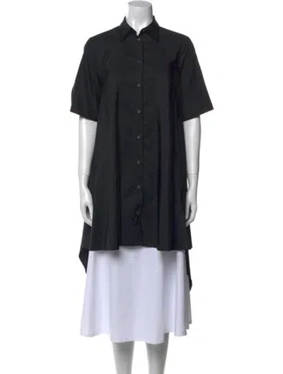 Pre-owned Mm6 Maison Margiela Short Sleeve Tunic In Black