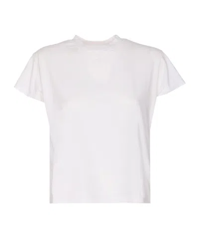 Mm6 Maison Margiela Embroidered Crew-neck T-shirt In White