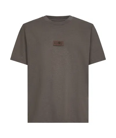 MM6 MAISON MARGIELA MM6 MAISON MARGIELA LOGO PATCH CREWNECK T-SHIRT
