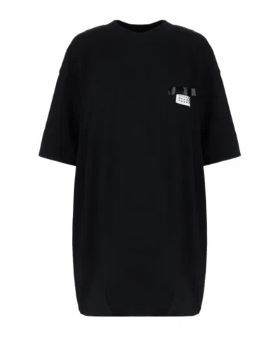 Mm6 Maison Margiela Short-sleeved T-shirt In Black