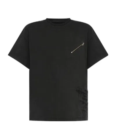 Mm6 Maison Margiela Short-sleeved T-shirt In Black
