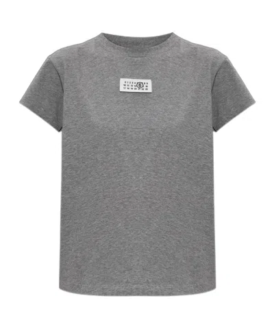 Mm6 Maison Margiela Short-sleeved T-shirt In Gray