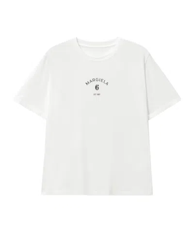MM6 MAISON MARGIELA MM6 MAISON MARGIELA LOGO PRINTED CREWNECK T-SHIRT